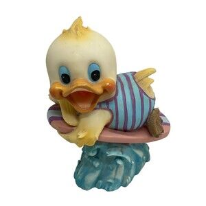 18 Daniel Brand Paddle Board Wave Baby Duckling Vintage Hand Painted Porcelain